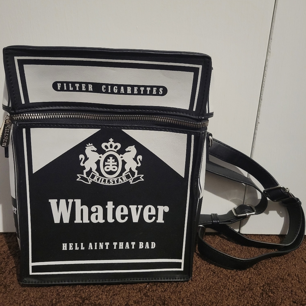 Killstar Black Menthol Backpack convertible purse cigarette bag